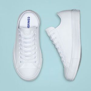 All white converses